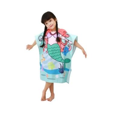 Imagem de Toalha De Banho Com Capuz Para Crianças, Robe De Praia Para Bebês - NO