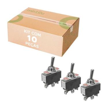 Imagem de 10x Chave Alavanca 3 Polos On/Off/On Kn3 B 103 - 15 Ampères - CHIPSCE