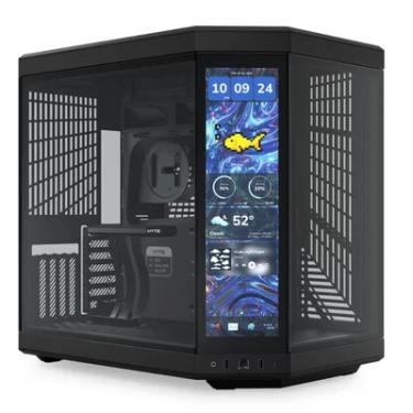 Imagem de Gabinete Hyte Y70 Touch Infinite Midtower Vidro Temperado C/ Tela Lcd Usb-c Preto - Cs-hyte-y70tti-bb