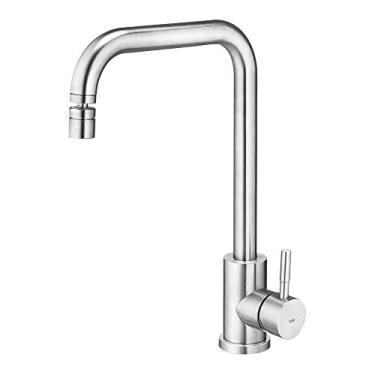 Imagem de Torneira Monocomando Giratória Cozinha Inox (Malta Escovada)