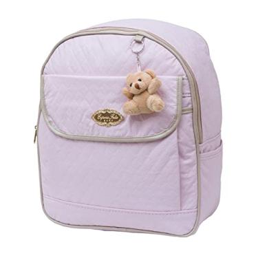 Imagem de Mochila Maternidade Infantil Mommy Espera Feliz Rosa