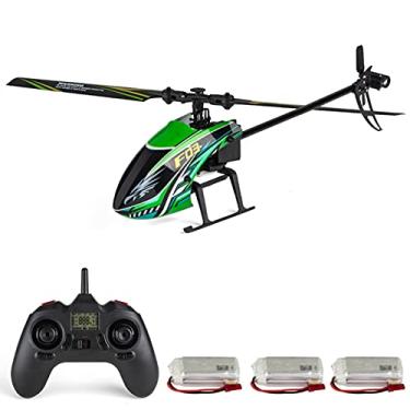 Imagem de GoolRC Helicóptero RC F03, helicóptero de controle remoto de 4 canais 2,4 GHz com giroscópio de 6 eixos, reten??o de altitude, decolar/pousar, fácil de voar para crian?as, adultos e iniciantes, inclui 3 baterias