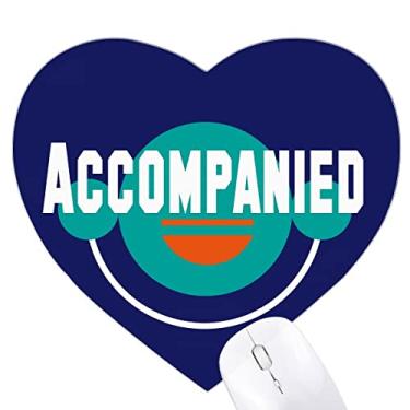 Imagem de Love Lovers Eternal Companionship Heart Mousepad Tapete de borracha para escritório