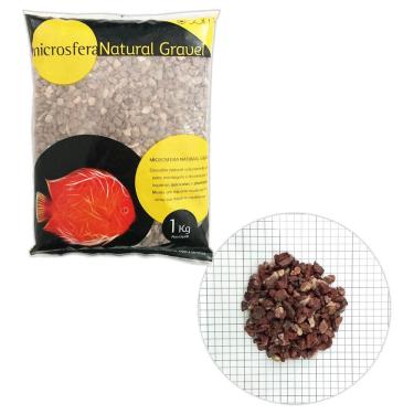 Imagem de Substrato SOMA Natural Gravel Blood Red 1Kg 3-4mm Vermelho