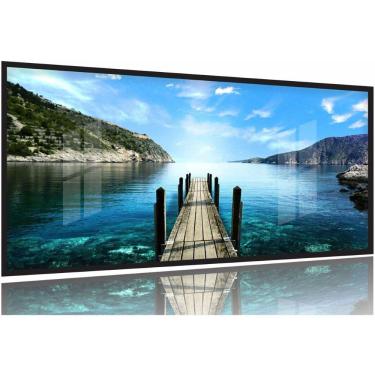 Imagem de Quadro Decorativo Paisagem Ponte 130x60 Moldura Preta 2x2