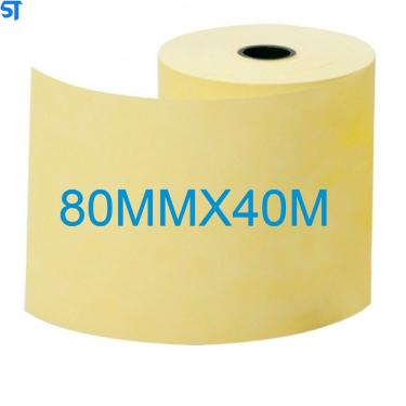 Imagem de Bobina Térmica Amarela 80mm x 40m 1 Via. Maxprint