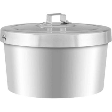 Imagem de Forma Para Pudim Com Tampa Clássica Alumínio Pudinzeira 18Cm