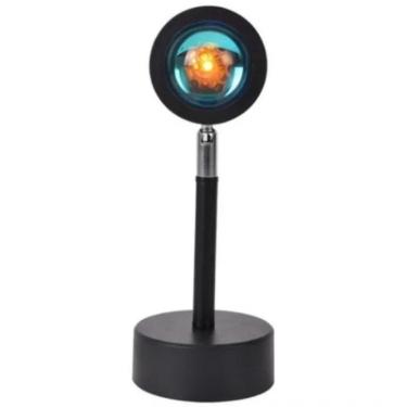 Imagem de Luminária Por Do Sol Luz Noturna Projetor Led Sunset