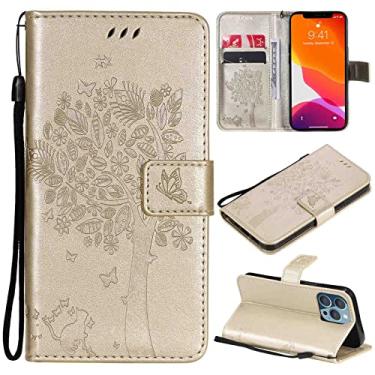 Imagem de SHOYAO Estojo Fólio de Capa de Telefone for SAMSUNG GALAXY J1, Couro PU Premium Capa Slim Fit for GALAXY J1, Suporte de visualização horizontal, bom na mão, Dourado