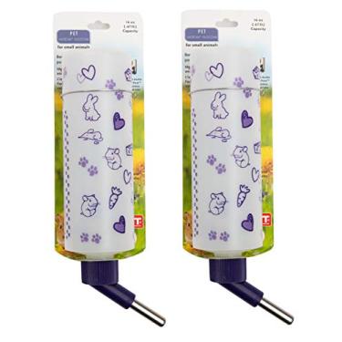 Imagem de Lixit Garrafas de água para todos os climas para hamsters de coelhos, porquinho-da-índia, chinchilas, ratos, furões e outros pequenos animais (473 ml) (pacote com 2)