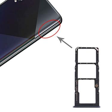 Imagem de HUANGYUNCHAO Acessórios telefônicos Bandeja para cartão SIM + Bandeja para cartão SIM + Bandeja para cartão Micro SD para Samsung Galaxy A50s SM-A507 Substituição do telefone celular