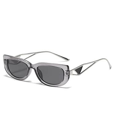 Imagem de Óculos de sol retrô olho de gato de armação pequena óculos de sol ocos moda masculina e feminina óculos de tiro de rua, 8, tamanho único