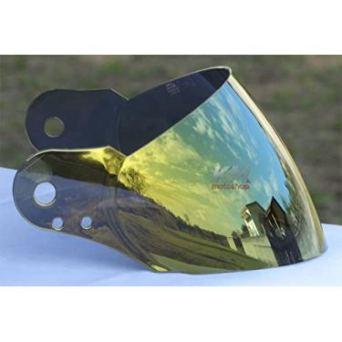 Imagem de Viseira Dourada Compativel Mixs Gladiator Neo Cobra Raptor MX2 Power Eteceter Tratamento Anti-risco Polivisor