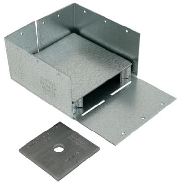 Imagem de Simpson Strong Tie ABW66Z 1 1 1 ZMAX Galvanizado, calibre 12, 15 cm x 15 cm, base de poste ajustável