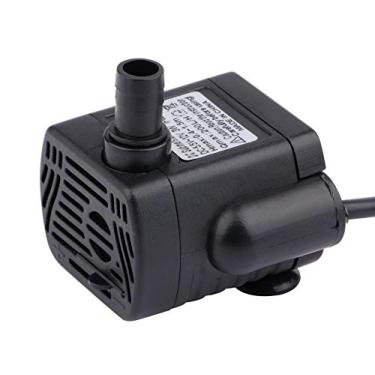 Imagem de Driew Bombas de água de aquário, mini bomba de água submersível, DC 5,5-12V 5V 9V 12V Bombas impermeáveis sem escovas para aquário de lagos com cabo de 4,5 pés, 200L/H