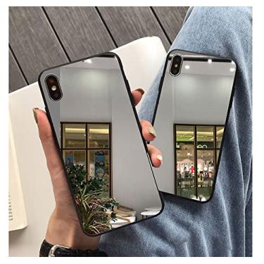 Imagem de Capa de telefone com espelho de luxo para Samsung A71 A70 A50 A40 A30 A20 A21S A31 Capa macia para Galaxy S8 S9 S10 Plus S10e Capa protetora, para J8 2018