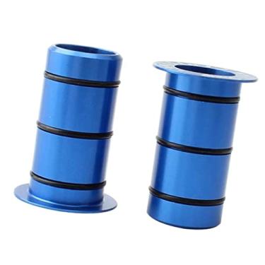 Imagem de LEIPUPA Adaptador de assento de conversão de eixo de cubo dianteiro de bicicleta 15 mm a 12 mm - azul, 30 mm