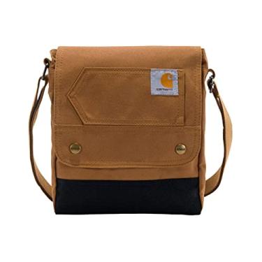 Imagem de Carhartt Bolsa tiracolo feminina ajustável durável com fecho de pressão, Marrom, One Size
