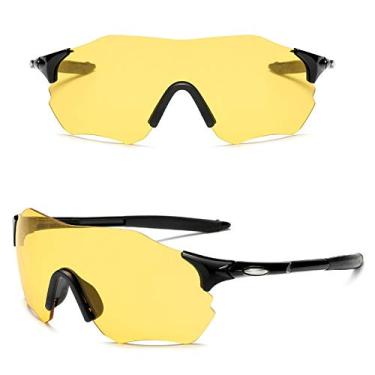 Imagem de Óculos De Sol Esportivo Masculino Feminino Ciclismo Amarelo