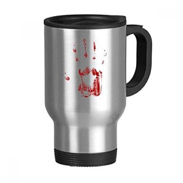 Imagem de Caneca de viagem com estampa de terror de Halloween, tampa de aço inoxidável, copo de carro, garrafa térmica