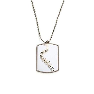 Imagem de DIYthinker Domino Pai Gow Photo Gaming Corrente de aço inoxidável com pingente de identificação para cães