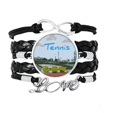 Imagem de OFFbb-USA Pulseira de corrida longa para eventos de maratona, acessório de amor, corda de tricô de couro torcido, presente