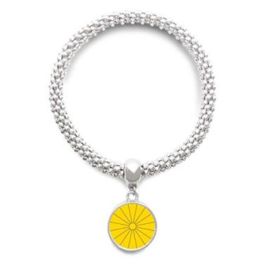 Imagem de DIYthinker Pulseira de prata do país com emblema nacional do Japão