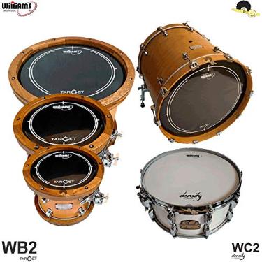 Imagem de Kit de Peles Williams - WB2 Duplo filme Black (10″/12″/14″/20″)+ Pele(caixa) WC2 14″