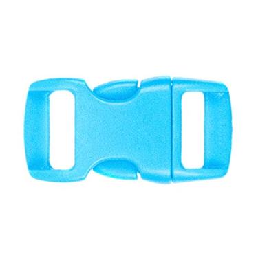 Imagem de Fivelas de liberação lateral – Fivelas contornadas de 9,5 cm – Ferramenta de artesanato ideal para coleiras de animais de estimação, mochilas, joias e acessórios caseiros e muito mais – Pacotes de 1000 peças (azul celeste)