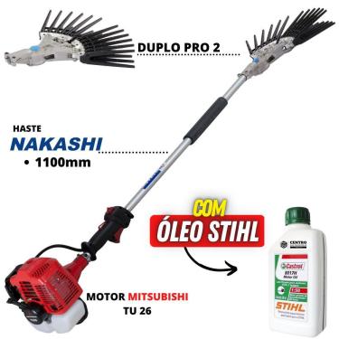 Imagem de Mãozinha de Derriçar Café Nakashi Com Motor Mitsubishi TU26 26cc Haste de 110cm e Garra...