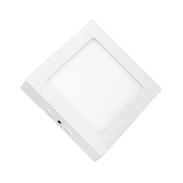 Imagem de Painel de Led Lorenzetti Quadrado de Sobrepor 24W Bivolt 3000K Luz Amarela