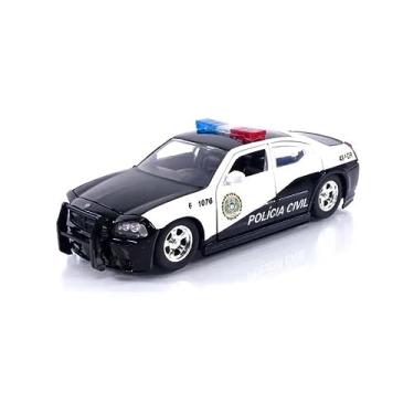 Imagem de Miniatura Furious & Fast Velozes e Furiosos Policia Civil Dodge Charger 2006 escala 1:24 Jada Toys Oficial Original