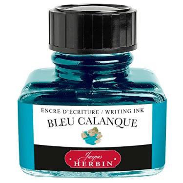 Imagem de Herbin The Jewel of Inks Tinta Para Caneta Tinteiro, Azul (Blue Calanque), 30 ml
