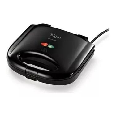 Imagem de Sanduicheira Deluxe - Snack Time - Preto - Elgin - 220v
