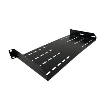 Imagem de Bandeja Frontal Ventilada 1U x 200mm para rack padrão 19 polegadas bandeja de rack cantilever medida universal 19"