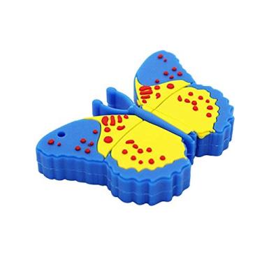 Imagem de 64 GB Borboleta Modelo USB 3.0 Flash Drive Flash Drive 3.0 Pen Drive USB Jump Drive Memory Stick Zip Drive USB U Disk USB 3.0 Stick USB - Azul