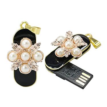 Imagem de Pen Drive USB em forma de colar de 16 GB, pen drives USB 2.0, disco USB 2.0, armazenamento de data, disco com zíper, pen drive USB (floco de neve)