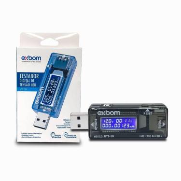 Imagem de Voltímetro Digital Usb Portátil Teste Testador Voltagem Amperagem Corrente