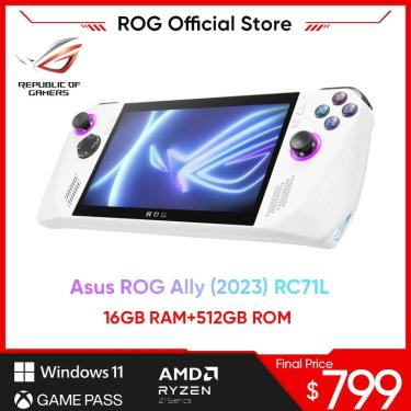 Console Portátil rog Ally amd Z1 Extreme 512 Gb Ssd 16 Gb Ram Tela 7,00  Windows 11 Home Branco em Promoção na Americanas
