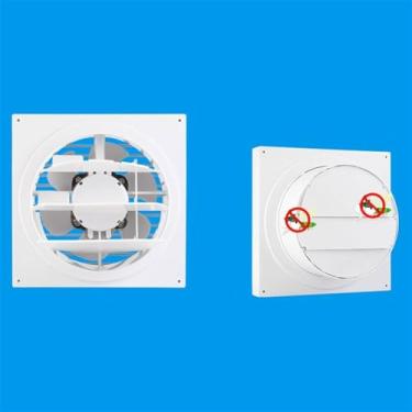 Imagem de Fã exausto Ventilador de ventilação com janela de parede de 8 polegadas Banheiro Exaustor silencioso 30W Exaustor doméstico poderoso Ventiladores de ventilação
