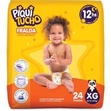 Imagem de Fralda Descartável Infantil Piquitucho Mega EG