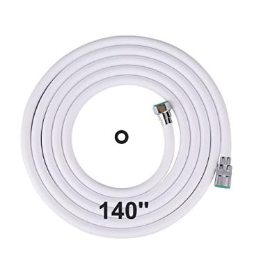 Imagem de Aleasha Mangueira de chuveiro, extensão de mangueira extra longa de 350 cm para banho, banheiro, limpeza, cães, banheiro, branca, mangueira de chuveiro portátil