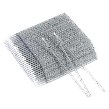 Imagem de GCQQ Aplicador de micro pincel de 400 peças, microcotonetes pretos de cristal para extensões de cílios, aplicadores de microondas de 2 mm, microcotonetes descartáveis para extensões de cílios, unhas,