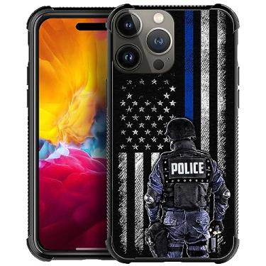 Imagem de DAIZAG Capa compatível com iPhone 15 Pro, proteção completa à prova de choque, anti-arranhões, capa de TPU, capas para homem mulher - polícia dos EUA bandeira americana s