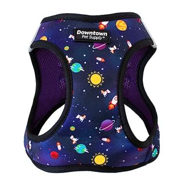Imagem de Downtown Pet Supply Peitoral Step in Dog para cães pequenos, sem puxar, grande, espaço – Peitoral ajustável com tecido de malha acolchoada e acabamento refletivo - Peitoral com fivela para cães