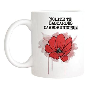 Imagem de Fonhark - Caneca Handmaids Tale, Nolite Te Bastardes Carborundorum, Feminista, Blessed Be, Caneca peculiar, 325 ml Caneca de café/xícara, branca