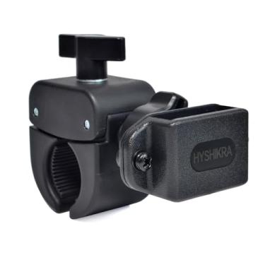 Imagem de HYSHIKRA Suporte para Walkie-Talkie de bicicleta, suporte de rádio para scooter de bicicleta elétrica para rádio portátil Baofeng UV5R Motorola Talkabout Kenwood Yaesu Midland CB