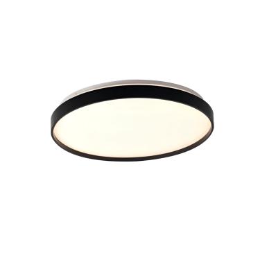 Imagem de Plafon Starla 4 Redondo Led 25W 3000K Biv.38CM Preto+Acrilico Ref.1848 - ADN+ ADN+