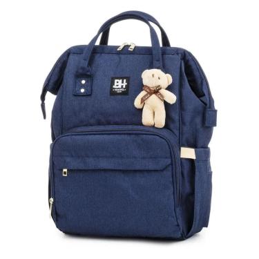 Imagem de Mochila maternidade impermeável bh travel azul