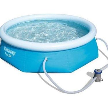 Imagem de Piscina Bestway 2100L Inflável 2,4M X 66Cm Filtro 220V 57268